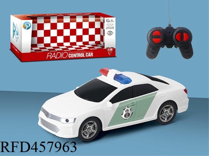 1:20 FOUR-WAY CAMRY REMOTE CONTROL POLICE CAR