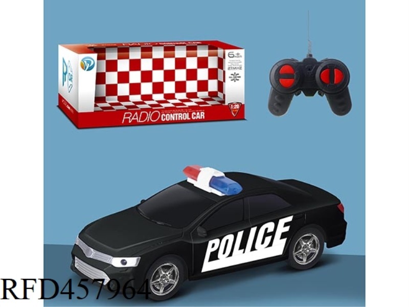 1:20 FOUR-WAY CAMRY REMOTE CONTROL POLICE CAR