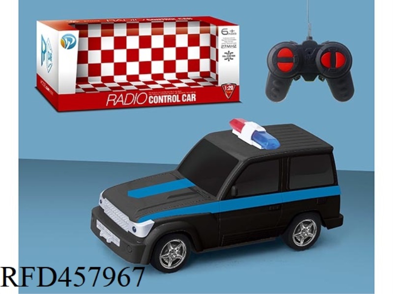 1:20 FOUR-WAY TOYOTA REMOTE CONTROL POLICE CAR