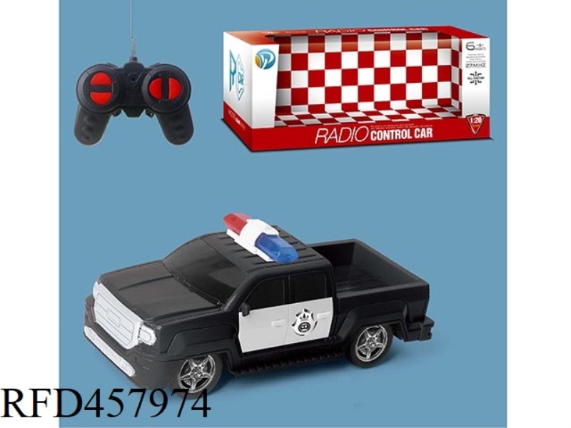 1:20 FOUR-WAY GMC REMOTE CONTROL POLICE CAR