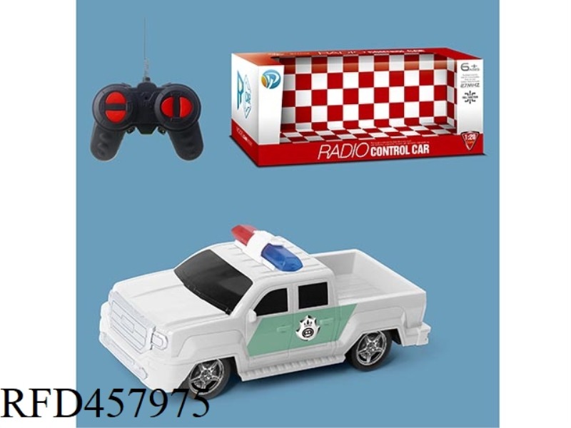 1:20 FOUR-WAY GMC REMOTE CONTROL POLICE CAR
