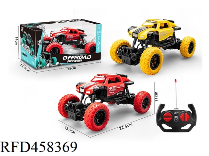 1:18 PLASTIC CLIMBING FOUR-CHANNEL REMOTE CONTROL CAR (NOT INCLUDED)