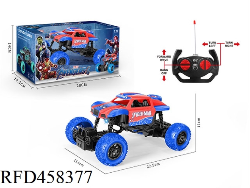 1:16 CLIMBING FOUR-CHANNEL REMOTE CONTROL CAR (NOT INCLUDED)