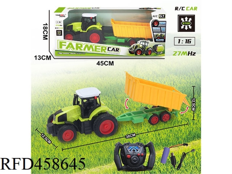 1:16 27MHZ FOUR-CHANNEL FARMER CAR