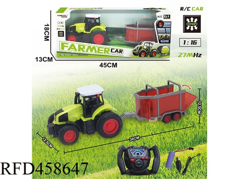 1:16 27MHZ FOUR-CHANNEL FARMER CAR