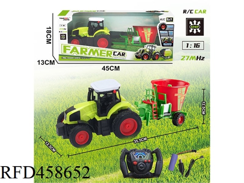 1:16 27MHZ FOUR-CHANNEL FARMER CAR