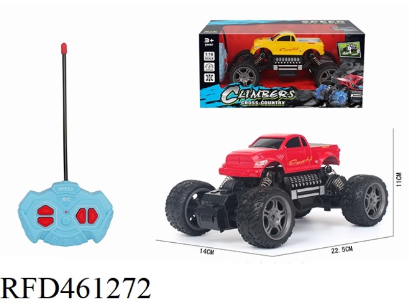 1: 16 FOUR-CHANNEL REMOTE CONTROL CLIMBING CART DODGE(NOT INCLUDE)