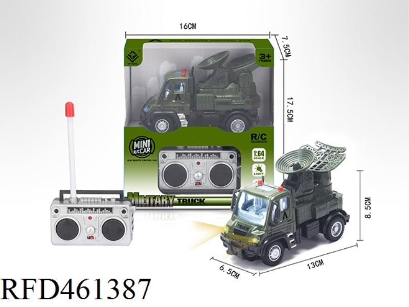 1: 64 FOUR WAY REMOTE CONTROL MILITARY RADAR (GERMAN TYPE)