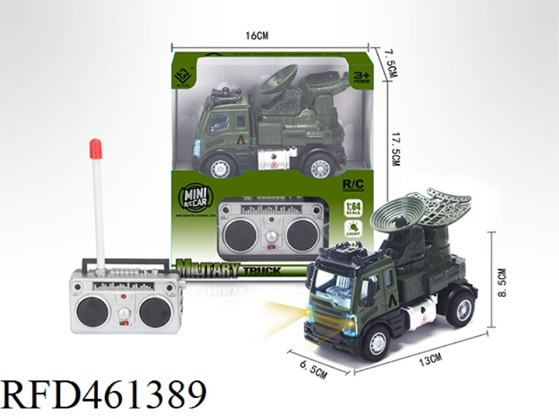 1: 64 FOUR WAY REMOTE CONTROL MILITARY RADAR (EUROPEAN STYLE)