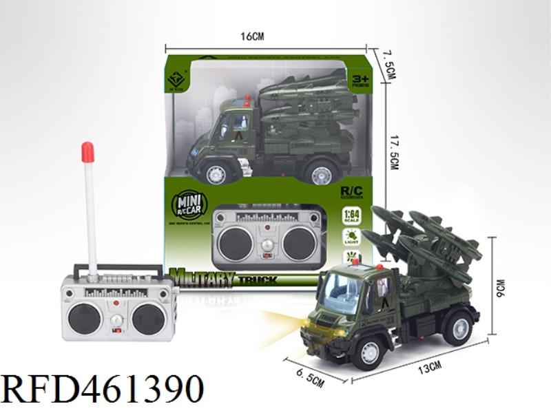 1: 64 FOUR WAY REMOTE CONTROL MILITARY MISSILE (GERMAN TYPE)