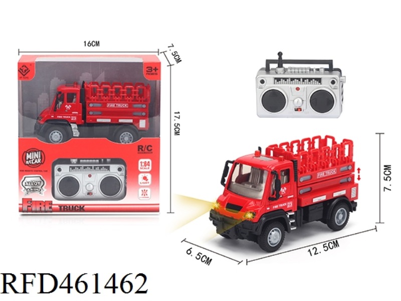 1: 64 CROSS 2.4G ALLOY REMOTE CONTROL LIFTING FIRE TRUCK (2.4G)