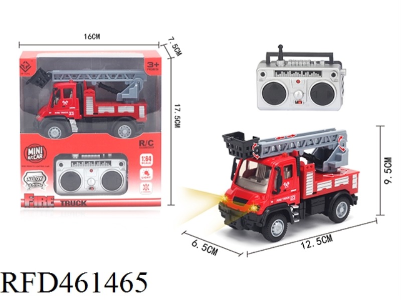 1: 64 CROSS 2.4G ALLOY REMOTE CONTROL LADDER FIRE TRUCK (2.4G)