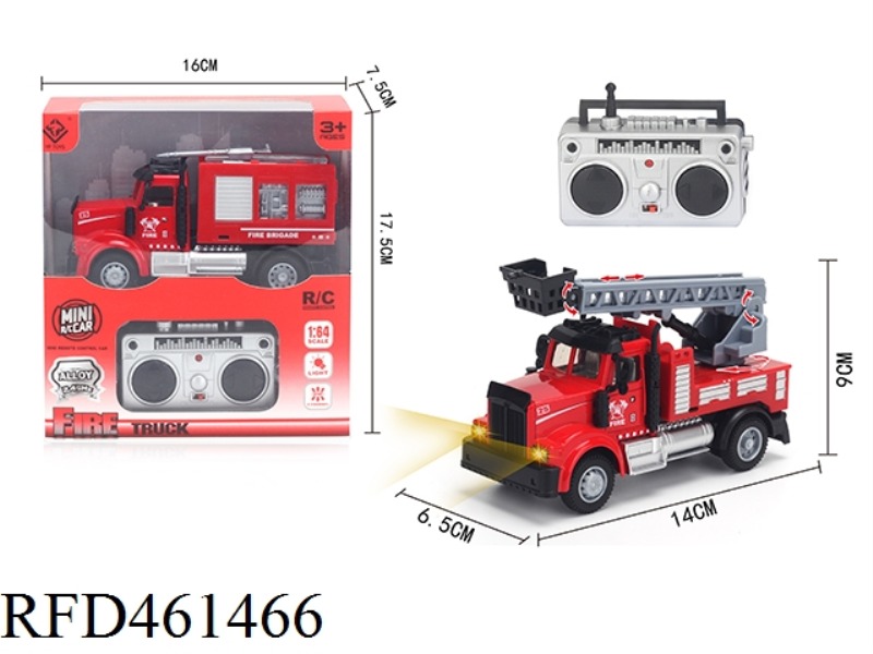 1: 64 CROSS 2.4G ALLOY REMOTE CONTROL LADDER FIRE TRUCK (2.4G)