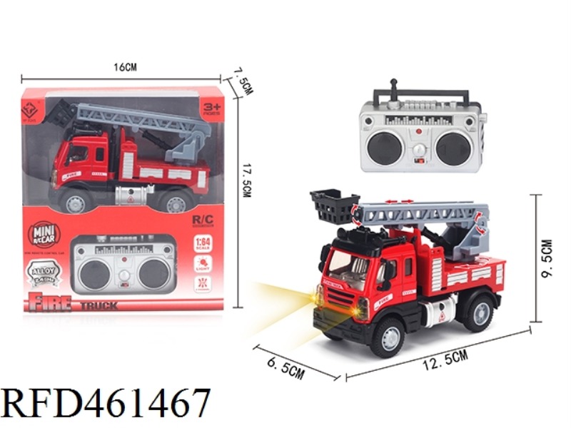 1: 64 CROSS 2.4G ALLOY REMOTE CONTROL LADDER FIRE TRUCK (2.4G)