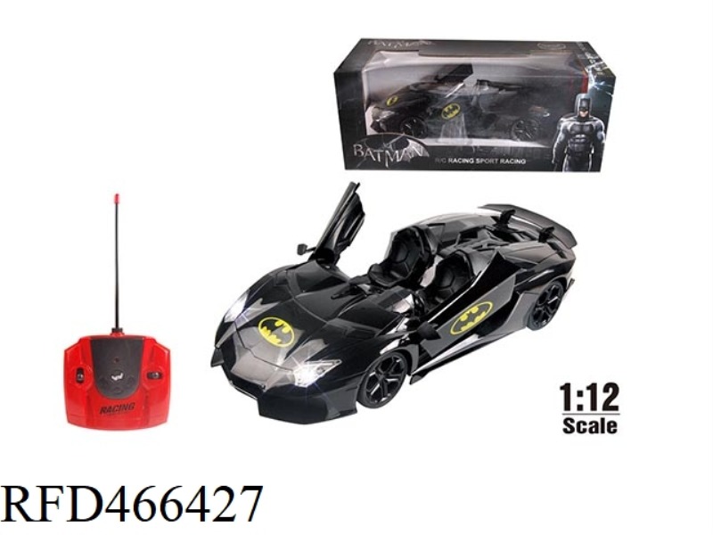 1: 12 5-WAY 4-DRIVE 27 FREQUENCY REMOTE CONTROL CAR (BATMAN) WITH LIGHT