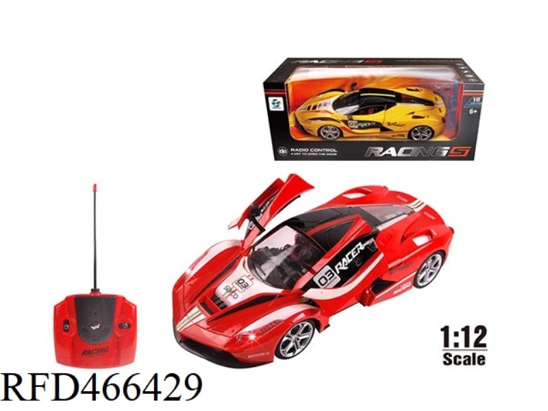 1: 12 5-WAY 4-DRIVE 27 FREQUENCY REMOTE CONTROL CAR (FERRARI, RACING CAR) WITH LIGHT