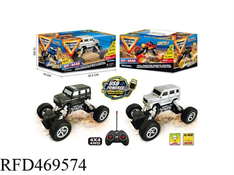 1:22 FOUR-WHEEL DRIVE FOUR-CHANNEL OFF-ROAD REMOTE CONTROL CAR