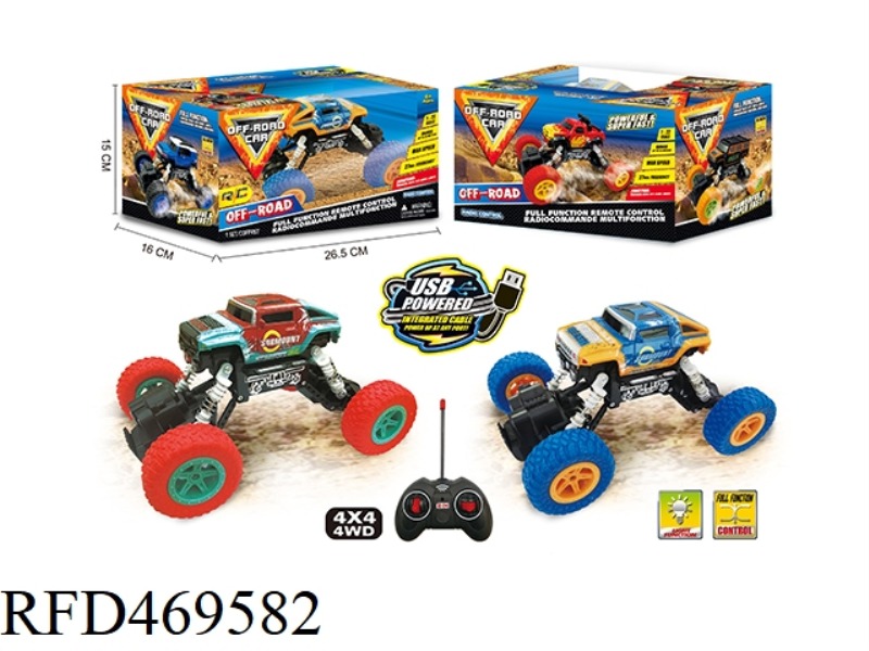 1:22 FOUR-WHEEL DRIVE FOUR-CHANNEL OFF-ROAD REMOTE CONTROL CAR