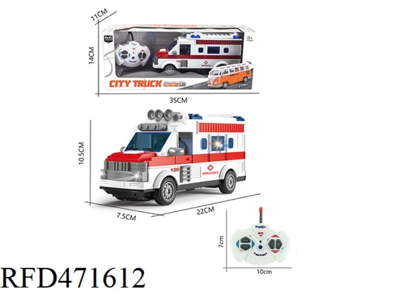 1; 30 FOUR-CHANNEL 27MHZ REMOTE CONTROL LIGHT AMBULANCE (NOT INCLUDE)