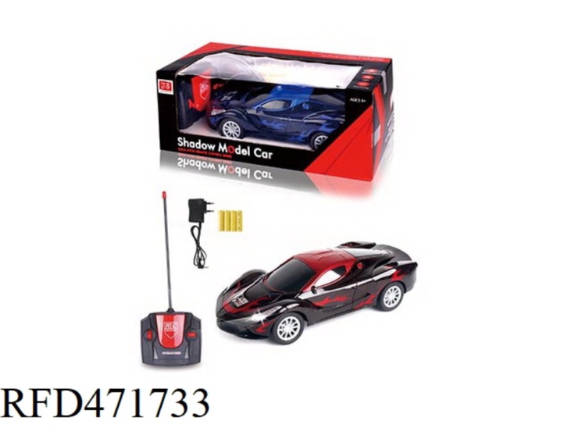 1:18 FIRE DRAGON WITH HEADLIGHTS FERRARI FOUR-CHANNEL REMOTE CONTROL CAR