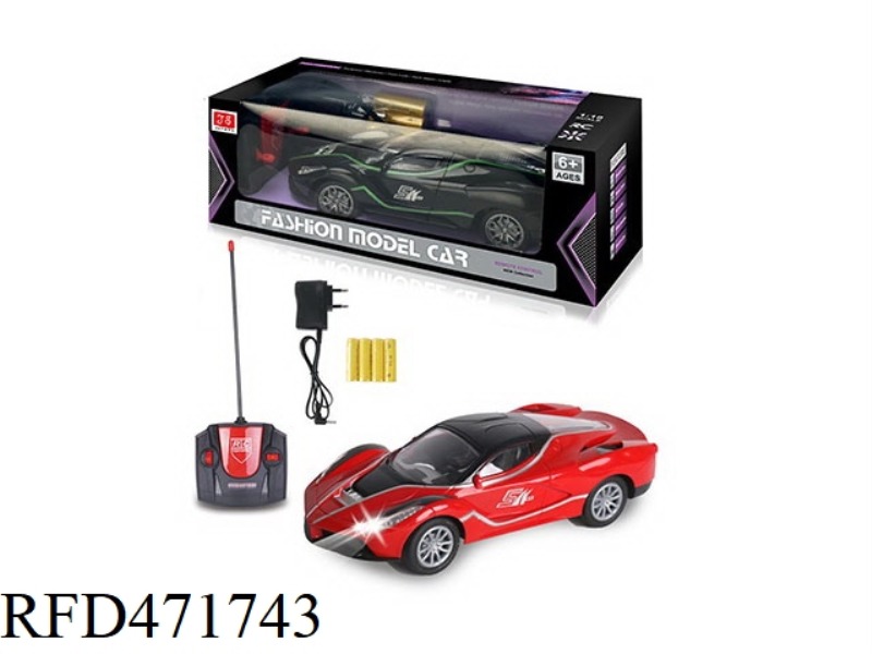 1:18 SIMULATION WITH HEADLIGHTS FERRARI FOUR-CHANNEL REMOTE CONTROL CAR