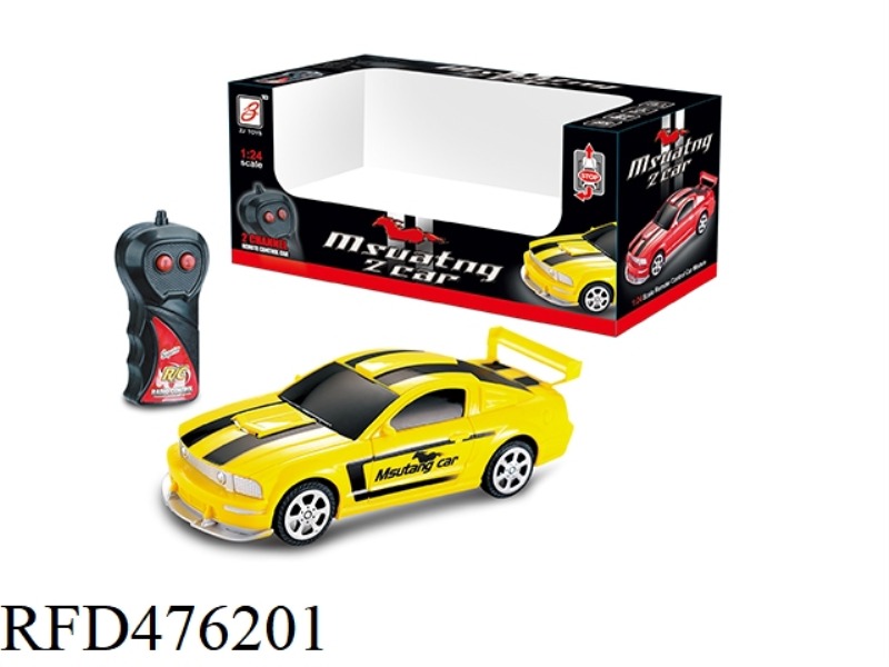 1:24 TWO-CHANNEL REMOTE CONTROL CAR (COLOR LABEL) (NOT INCLUDE)