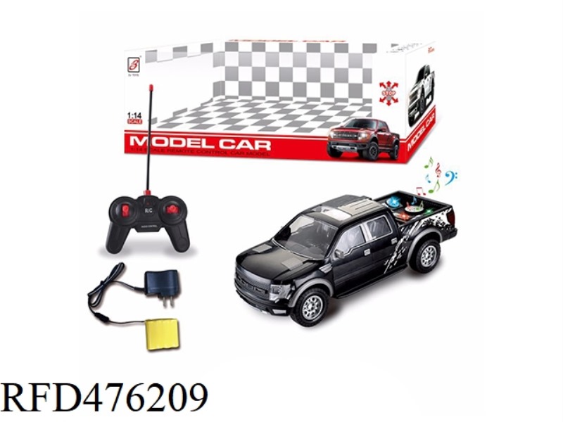 1:14 FORD PICKUP FOUR-CHANNEL REMOTE CONTROL CAR WITH LIGHT AND MUSIC  (INCLUDE)
