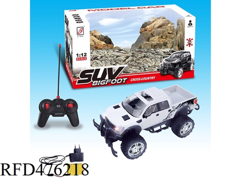 1:12 FOUR-CHANNEL BIG WHEEL REMOTE CONTROL CAR  (INCLUDE)