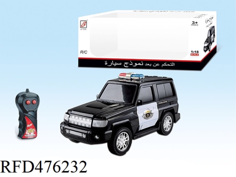 1:18 SUV TWO-CHANNEL REMOTE CONTROL POLICE CAR (NOT INCLUDE)