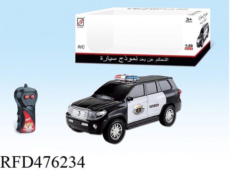 1:20 TOYOTA TWO-CHANNEL REMOTE CONTROL POLICE CAR (NOT INCLUDE)