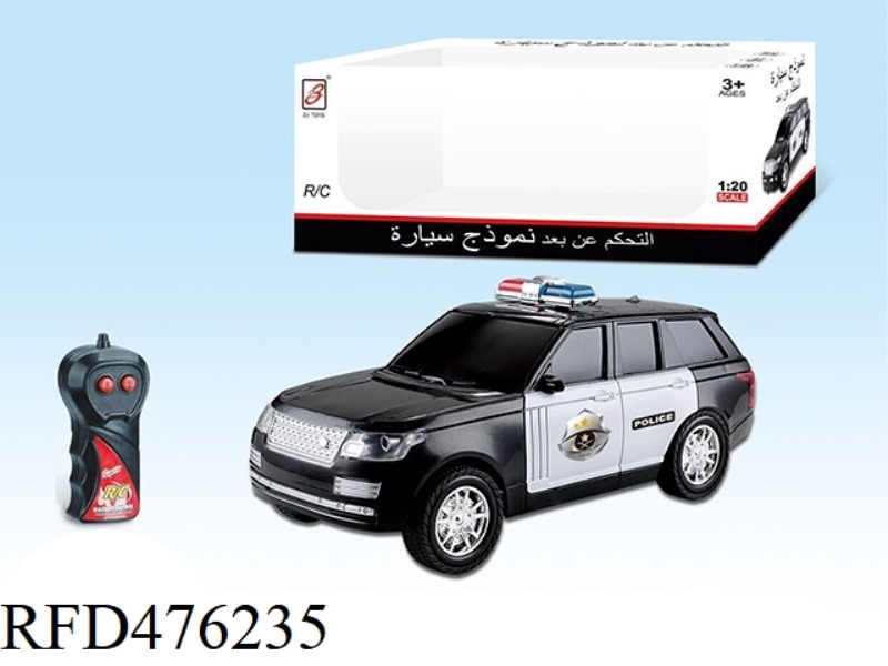 1:20 LAND ROVER TWO-CHANNEL REMOTE CONTROL POLICE CAR (NOT INCLUDE)