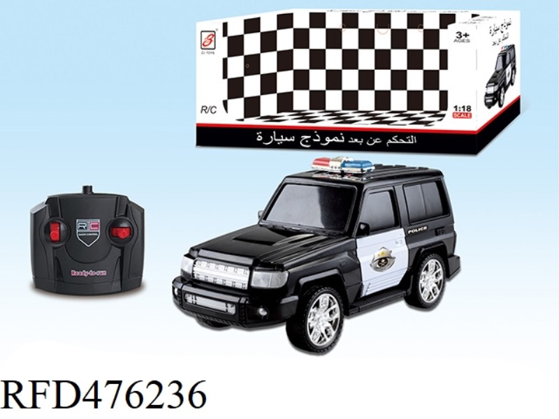 1:18 SUV FOUR-CHANNEL REMOTE CONTROL POLICE CAR (NOT INCLUDE)