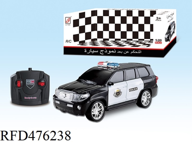 1:20 TOYOTA FOUR-CHANNEL REMOTE CONTROL POLICE CAR (NOT INCLUDE)