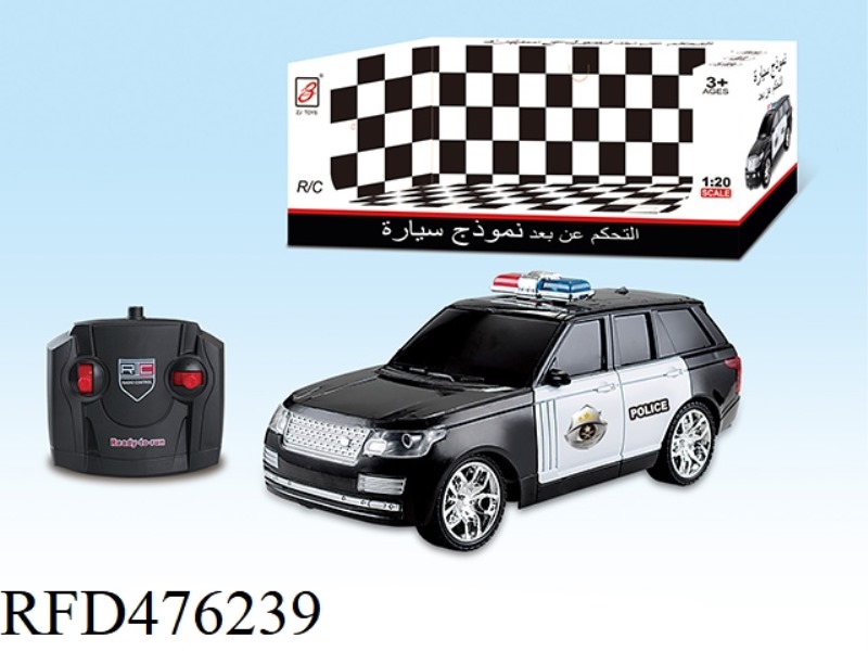 1:20 LAND ROVER FOUR-CHANNEL REMOTE CONTROL POLICE CAR (NOT INCLUDE)