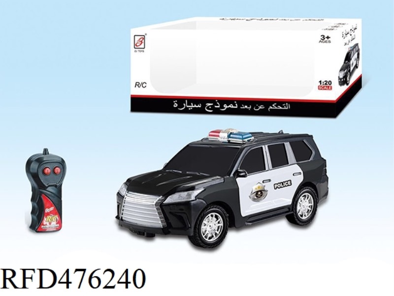 1:20LX570 TWO-CHANNEL REMOTE CONTROL POLICE CAR (NOT INCLUDE)