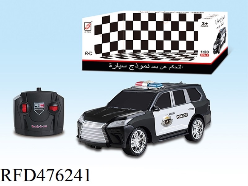 1:20LX570 FOUR-CHANNEL REMOTE CONTROL POLICE CAR (NOT INCLUDE)