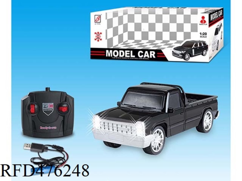1:20 PICKUP FOUR-CHANNEL REMOTE CONTROL CAR WITH HEADLIGHTS  (INCLUDE)