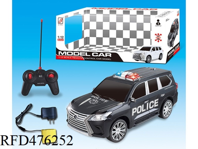 1:12LX570 FOUR-CHANNEL REMOTE CONTROL POLICE CAR  (INCLUDE)