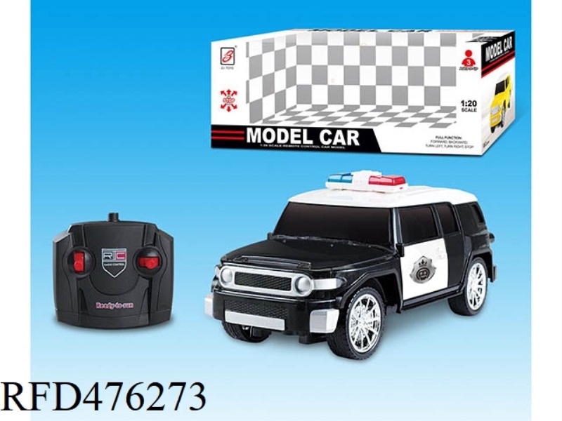 1:20 TOYOTA FJ FOUR-CHANNEL REMOTE CONTROL POLICE CAR (NOT INCLUDE)