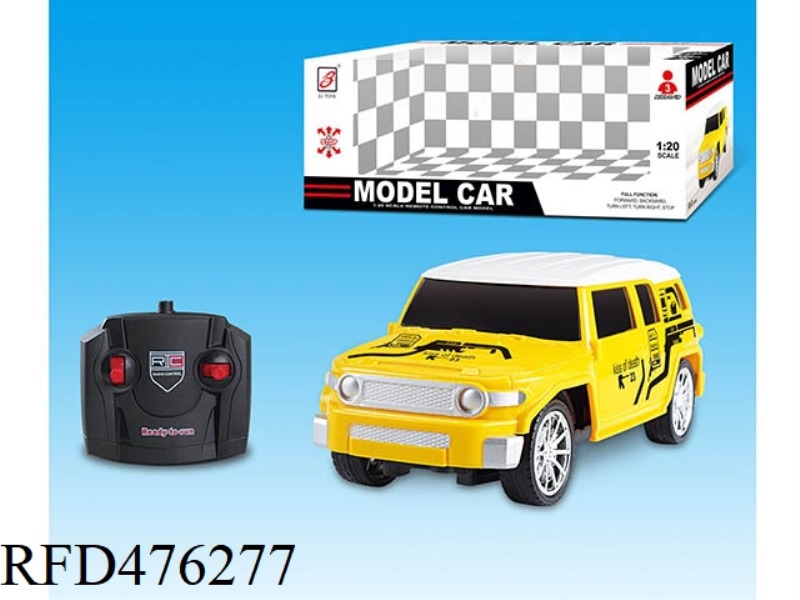 1:20 TOYOTA FJ FOUR-CHANNEL REMOTE CONTROL (NOT INCLUDE)