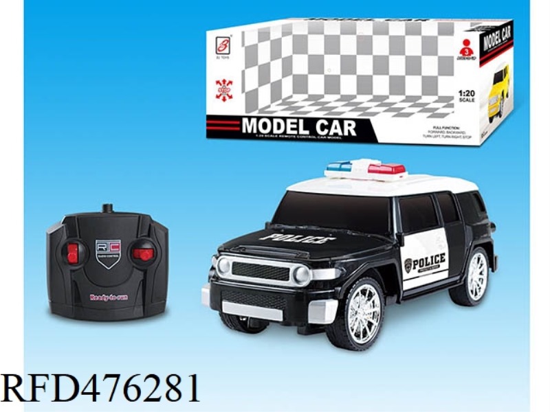 1:20 TOYOTA FJ FOUR-CHANNEL REMOTE CONTROL POLICE CAR (NOT INCLUDE)