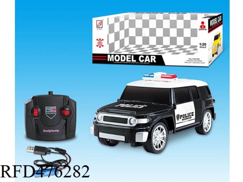 1:20 TOYOTA FJ FOUR-CHANNEL REMOTE CONTROL POLICE CAR  (INCLUDE)