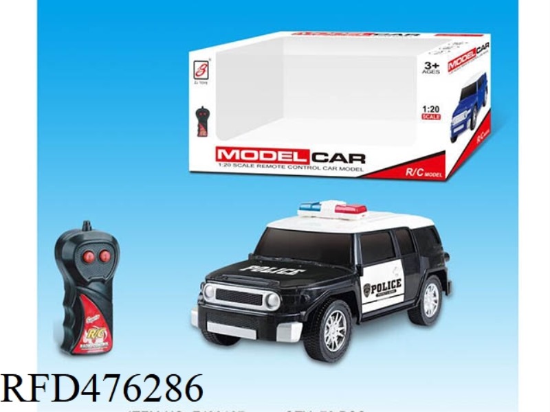 1:20 TOYOTA FJ TWO-CHANNEL REMOTE CONTROL POLICE CAR (NOT INCLUDE)