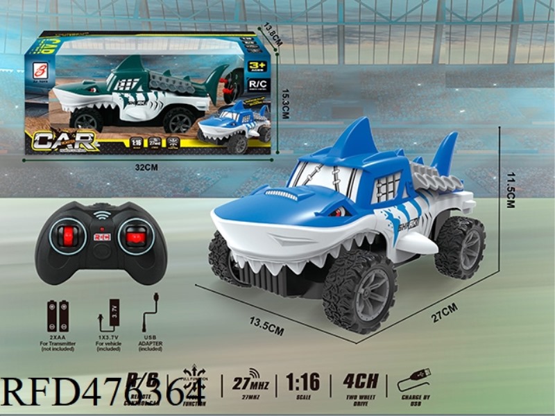 SHARK FOUR-CHANNEL REMOTE CONTROL CAR  (INCLUDE)
