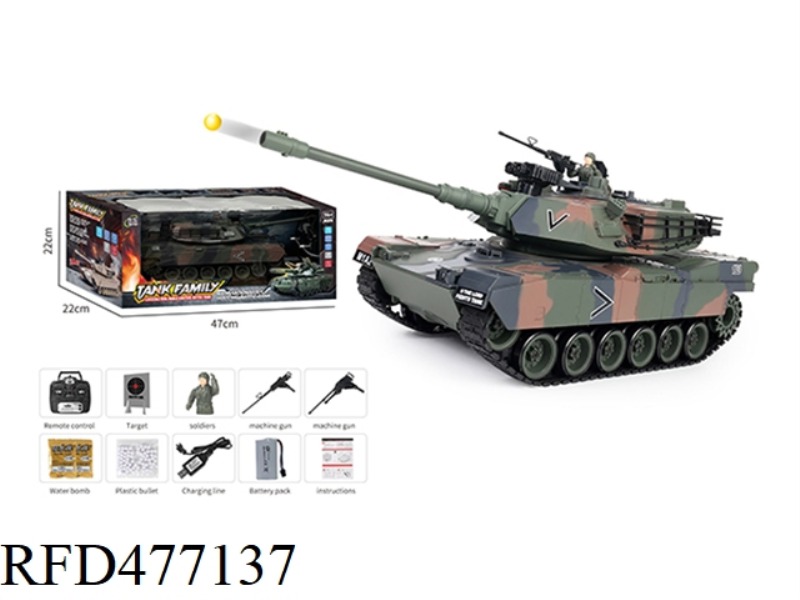 RC TANK AMERICAN M1A2 ARMY GREEN