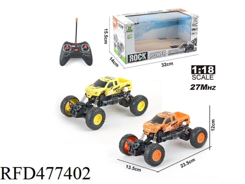 1:18 FOUR-WAY REMOTE CONTROL LIGHT OFF-ROAD PICKUP CLIMBING RACING CAR