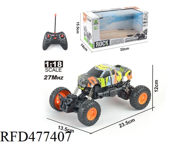 1:18 FOUR-WAY REMOTE CONTROL LIGHT OFF-ROAD PICKUP CLIMBING RACING CAR