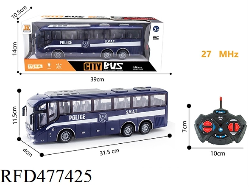 1:30 FOUR-WAY LIGHTED BUS, SINGLE COLOR