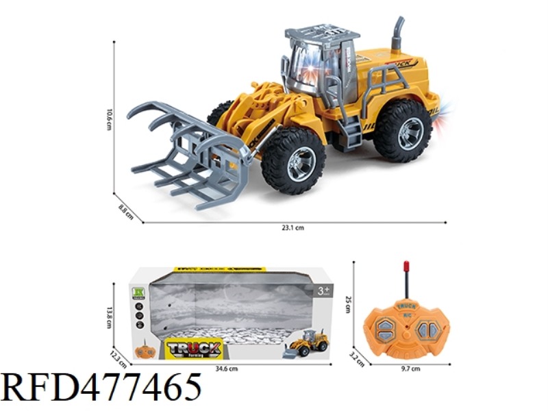 1:30 FOUR-WAY LIGHT REMOTE CONTROL FLAT ARM TRANSPORT FARMER CAR