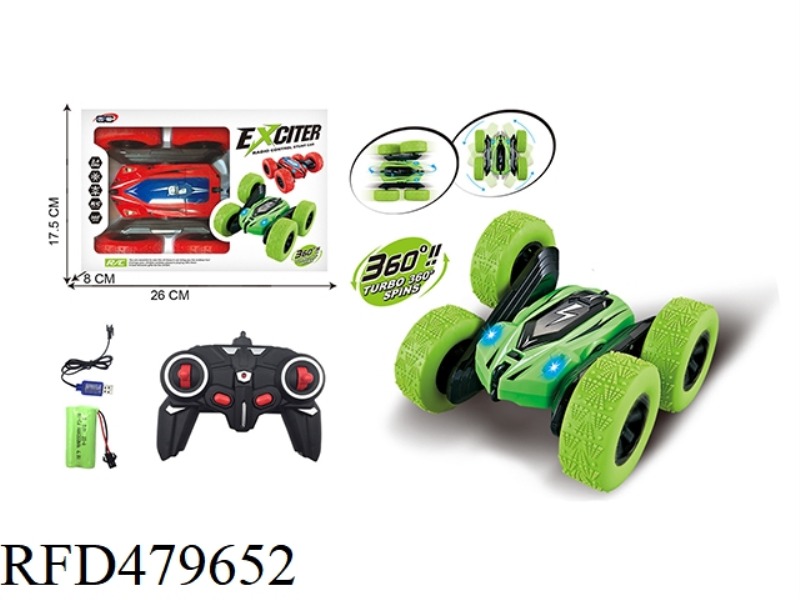 2.4G REMOTE CONTROL DOUBLE-SIDED DUMP STUNT CAR(INCLUDE)